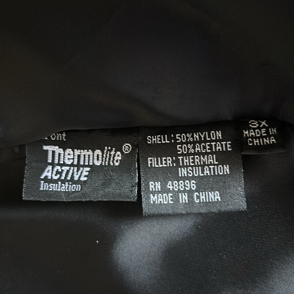 Tibor Leathers - Women’s Black Thermolite Insulated Jacket, 3x - Picture 11 of 13